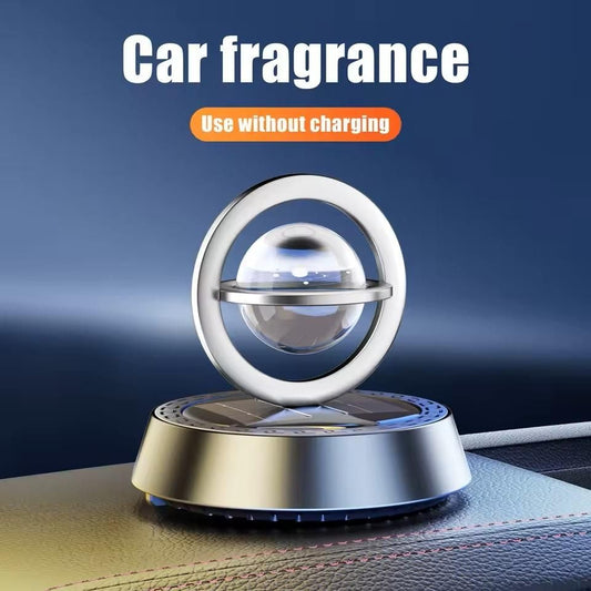 Solar Energy Rotate Car Perfume Diffuser – Premium Aluminium Alloy Aromatherapy for Your Car