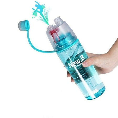 Outdoor Sports Water Bottle with Spray Mist – 600 ml
