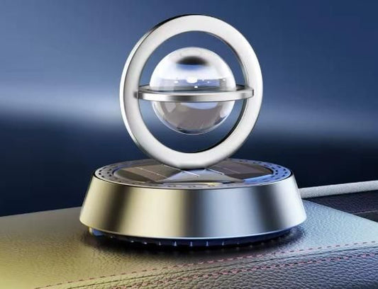 Solar Energy Rotate Car Perfume Diffuser – Premium Aluminium Alloy Aromatherapy for Your Car