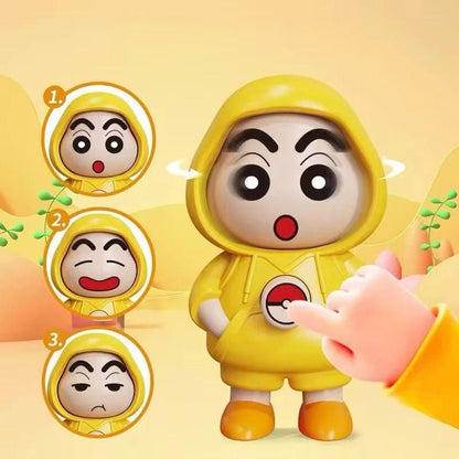 Shinchan Face Changing Keychain | Funny Cartoon Anime Keyring | Cute Bag, Car, Desktop, and Gift Accessory (Pack of 1)
