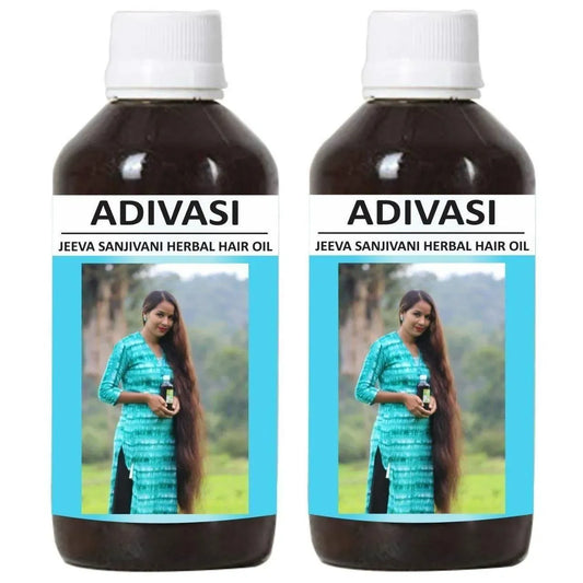 Adivasi Herbal Hair Oil 125ml (Pack of 2) for Strong, Shiny & Healthy Hair