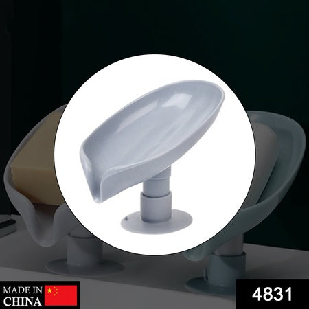 Self Draining Soap Holder For Bathroom | Leaf Shape Soap Dish | Kitchen Soap Tray