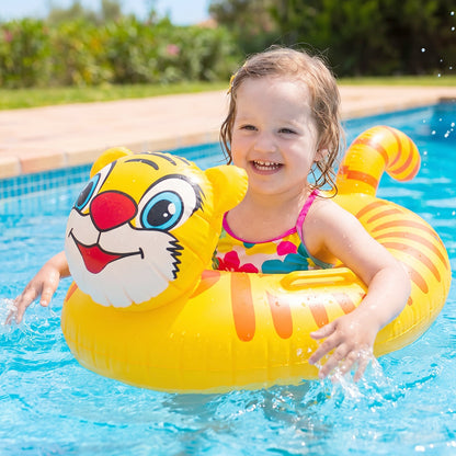 Inflatable Kids Swimming Ring Cartoon Animal Shape Swim Tube (1 Pc Mix Design)