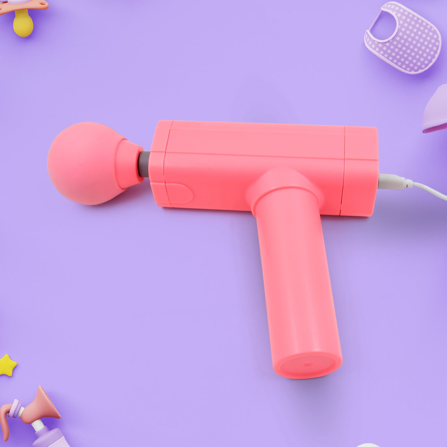 Massage Gun Deep Relax | Powerful USB Rechargeable Handheld Muscle Massager (1 Pc)