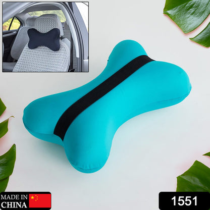 Microbead Roll Neck Pillow – Soft Bone Shape Travel Pillow for Head, Neck and Lumbar Support for Car, Office and Home