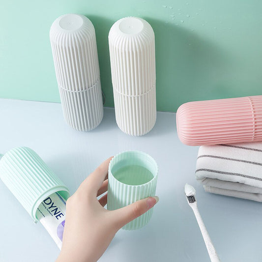 Capsule Shape Portable Travel Storage Bottle Multipurpose Organizer Case for Stationery Cosmetics Toiletries Art Supplies Kitchen Accessories and Small Items (1 Pc)