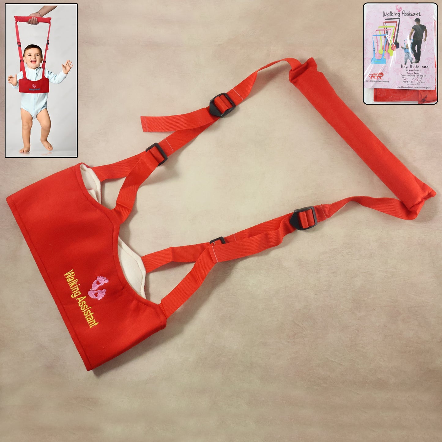 Adjustable Baby Walking Assistant Harness with Safety Support Belt – Toddler Learning-to-Walk Helper Strap for Early Walking Training and Balance Support (1 Pc)