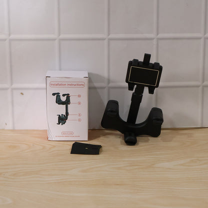 360 Degree Car Rear View Mirror Mobile Phone Holder Adjustable Secure Fit