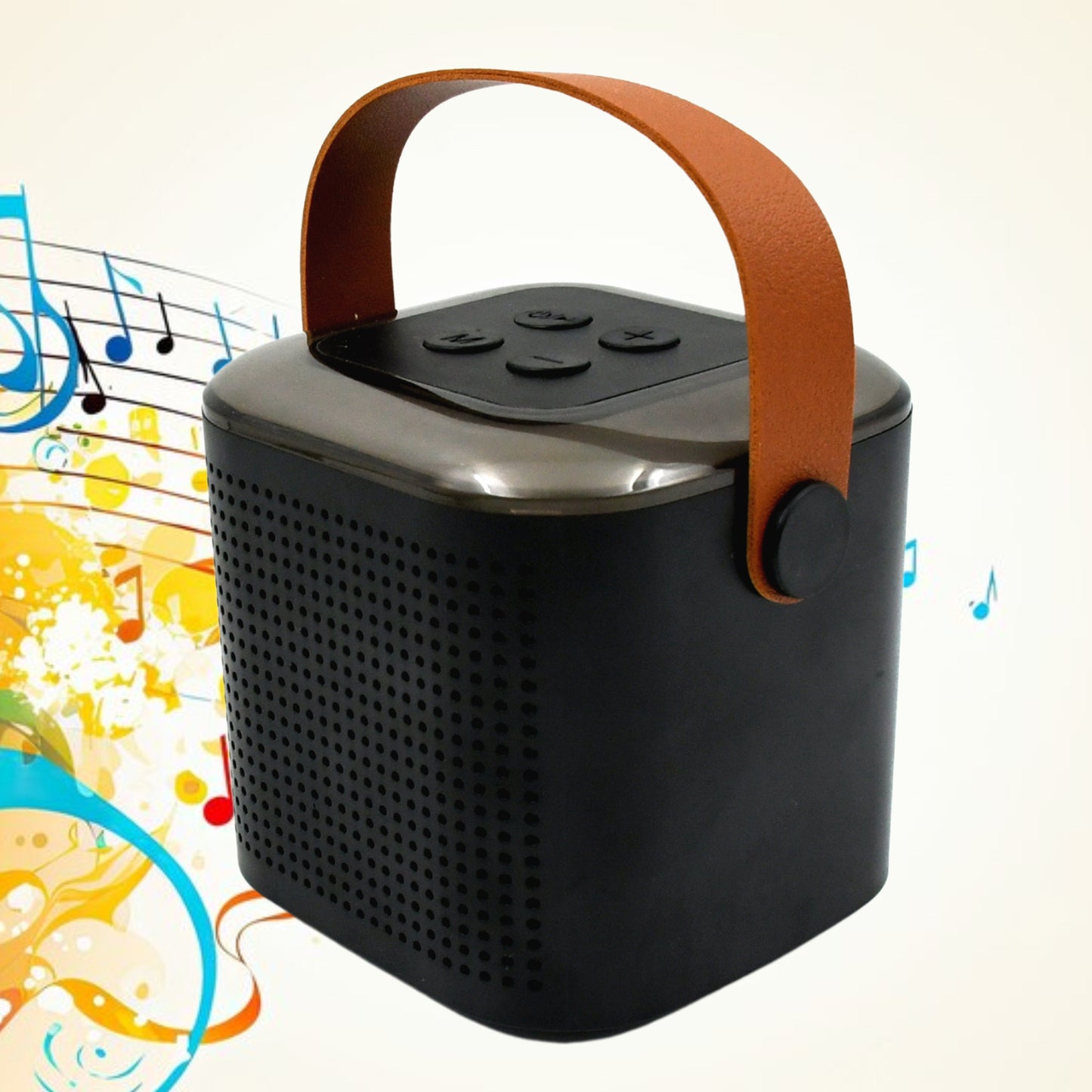 Machine with RGB Lights Memory Card Support Bluetooth Compatible Mini Karaoke Speaker with Wireless Mic for Travel TV Home Parties