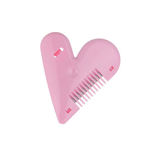 Heart Shape Hair Thinning Scissors for Kids and Adults Double Edge Stainless Steel Hair Cutting Scissors Lightweight Portable Hair Trimming Tool with Card Packing (1 Pc)