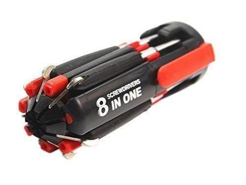 8-in-1 Screwdriver Tool Set with Flashlight – Portable, Durable & Multi-Functional