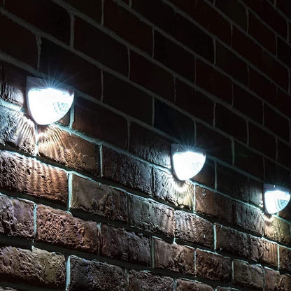 Solar Fence Lights – Pack of 4 | Modern Outdoor Wall & Path Lights (Solar Powered, Waterproof)