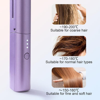 Meneflix Portable Hair Straightener Cordless Rechargeable