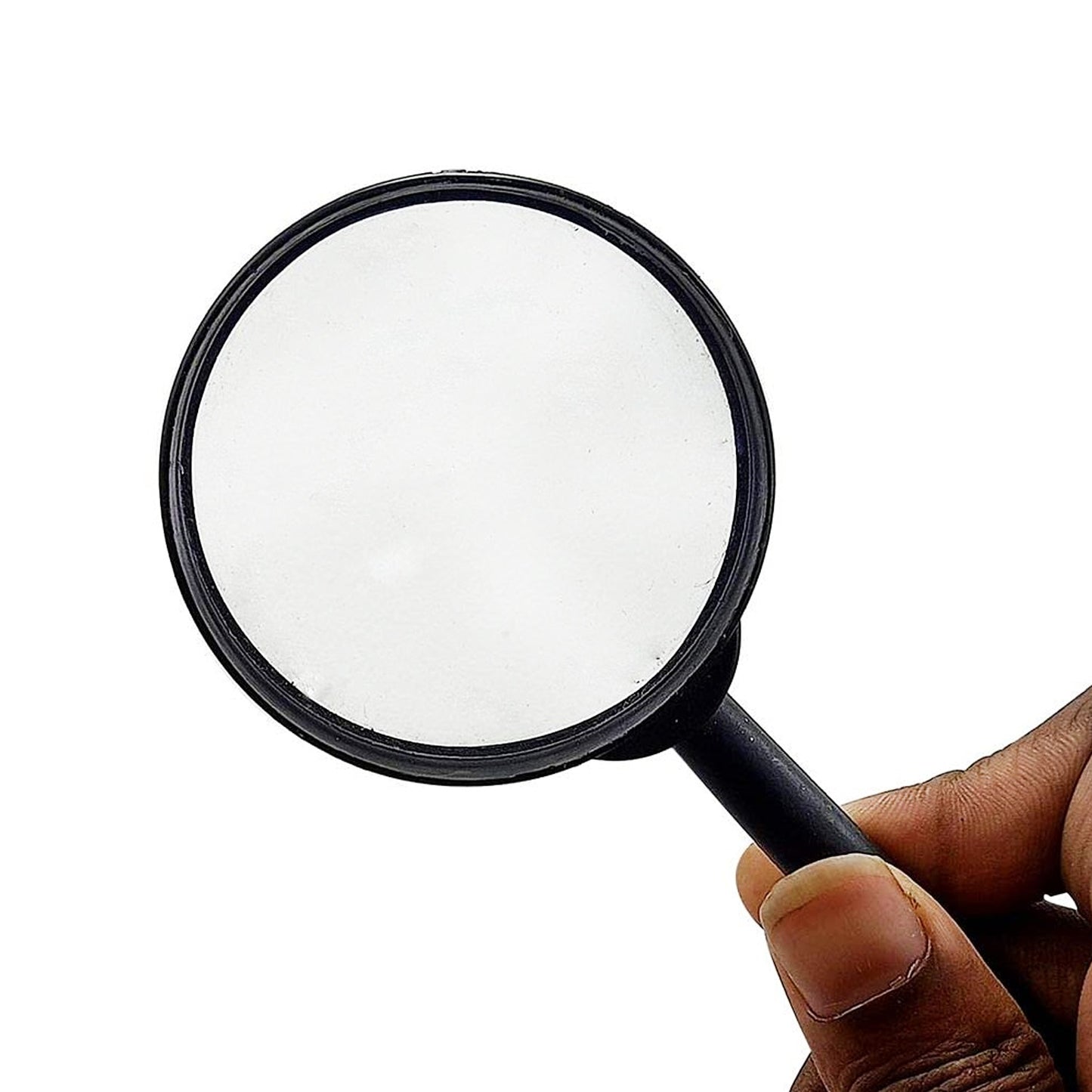 Magnifying Glass Lens Reading Aid Set – Real Glass Magnifiers with Plastic Handle, Dual Sizes 75mm &amp; 50mm (2 Pc Set)
