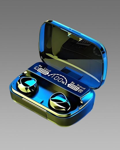 M10 TWS Wireless Earphone Touch Bluetooth Earplugs Noise Reduction Headphones with Digital Display Black