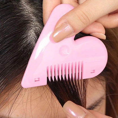 Heart Shape Hair Thinning Scissors for Kids and Adults Double Edge Stainless Steel Hair Cutting Scissors Lightweight Portable Hair Trimming Tool with Card Packing (1 Pc)