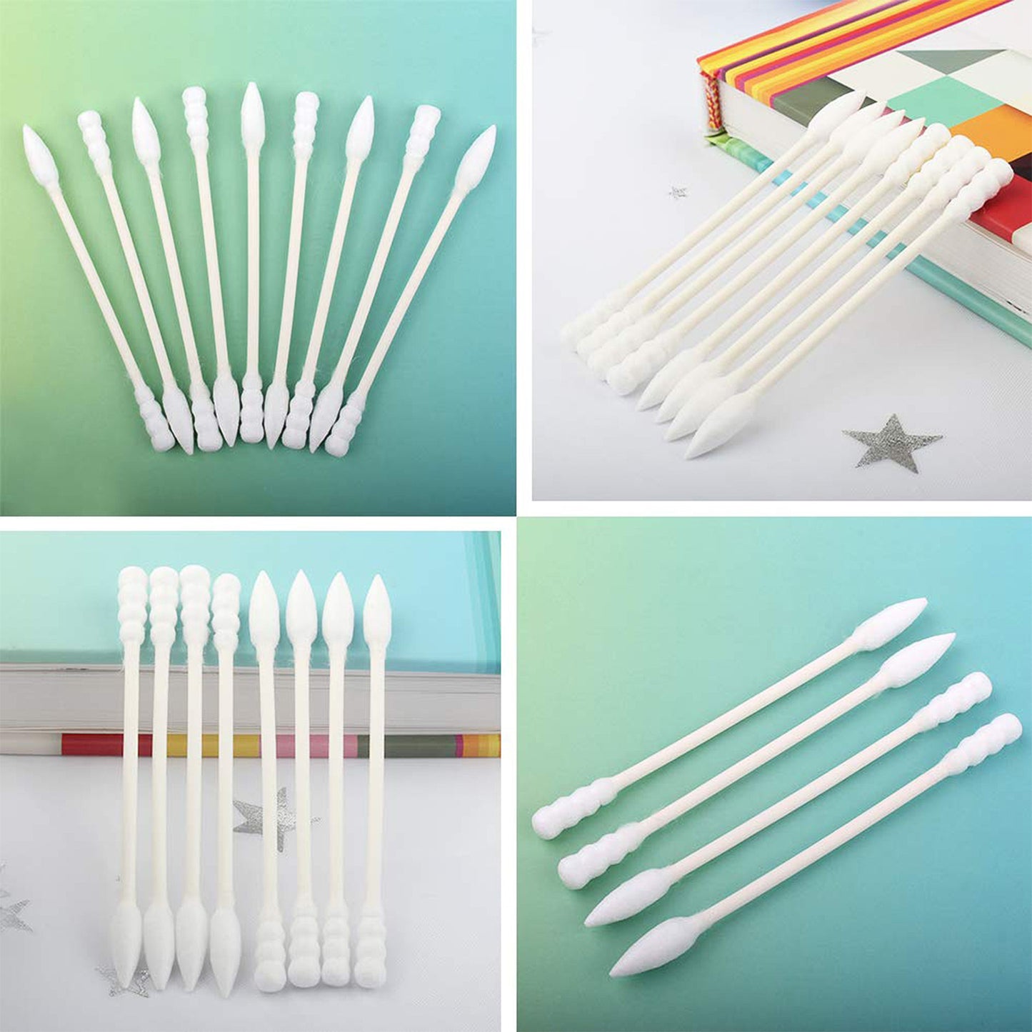 Cotton Ear Buds Set with Storage Jar, Soft Tip Cotton Swabs for Personal Hygiene, Makeup Correction, Baby Care and Daily Cleaning Use (200 Pcs)