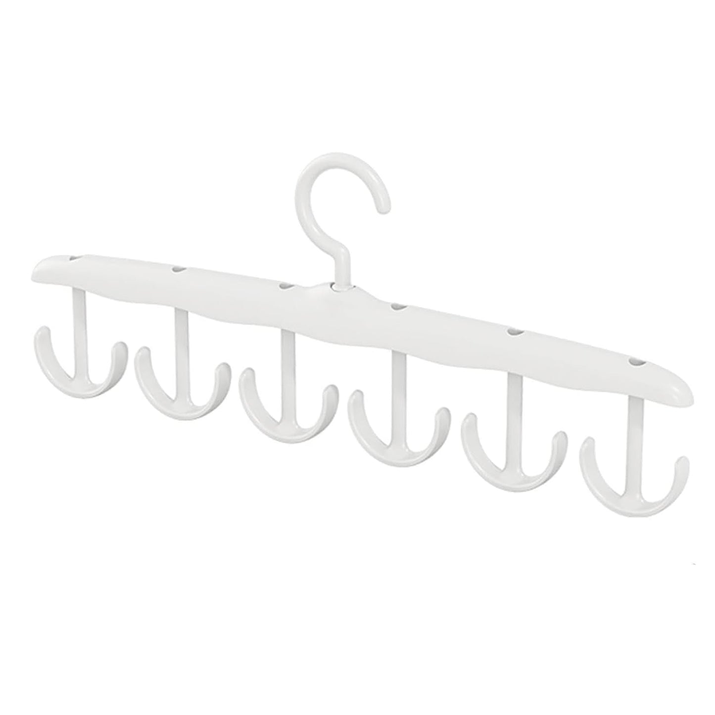 Tank Top Hanger 12 Hook Rotatable Space Saving Closet Organizer for Tank Tops Bras Camisoles Scarves Belts and Accessories (1 Pc)