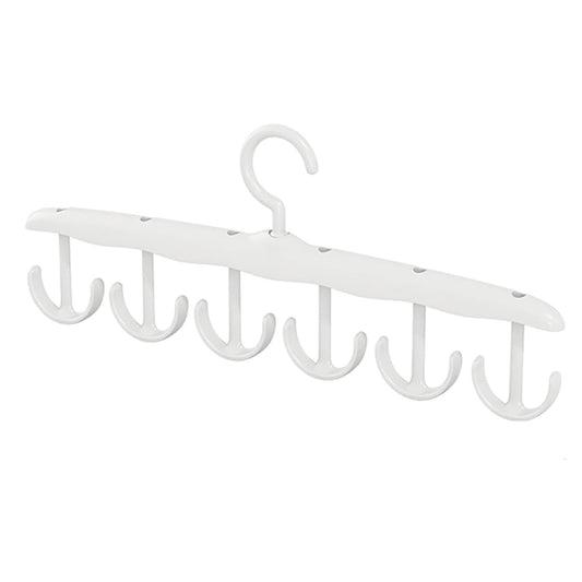 Tank Top Hanger 12 Hook Rotatable Space Saving Closet Organizer for Tank Tops Bras Camisoles Scarves Belts and Accessories (1 Pc)