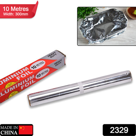 Heavy Duty Aluminum Foil Roll | Thick, Non-Stick Foil for Baking, Grilling &amp; Food Storage (10 m × 300 mm)