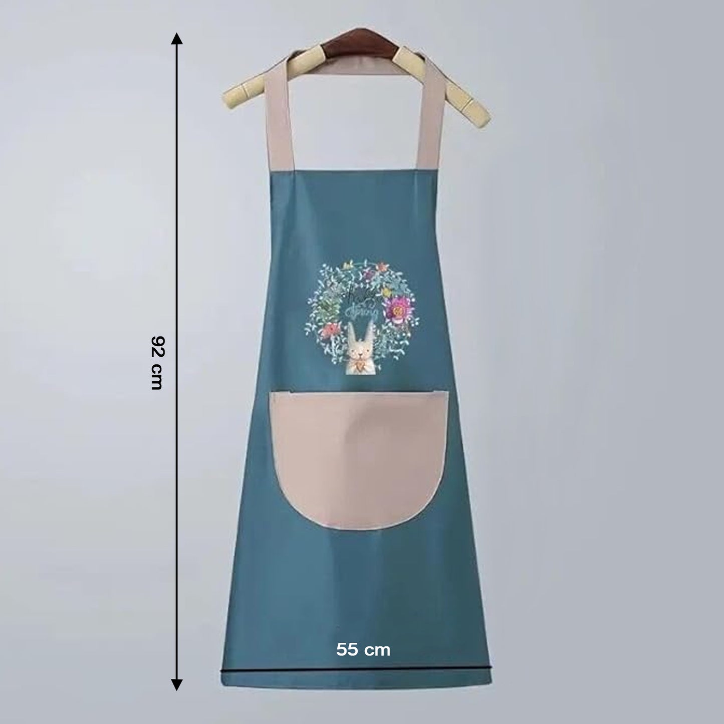 Multipurpose Kitchen Cooking Apron with Front Pocket – Protective Work Apron for Home Cooking, Baking, Cleaning & Daily Kitchen Tasks (1 Pc)