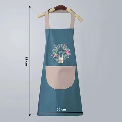 Multipurpose Kitchen Cooking Apron with Front Pocket – Protective Work Apron for Home Cooking, Baking, Cleaning & Daily Kitchen Tasks (1 Pc)