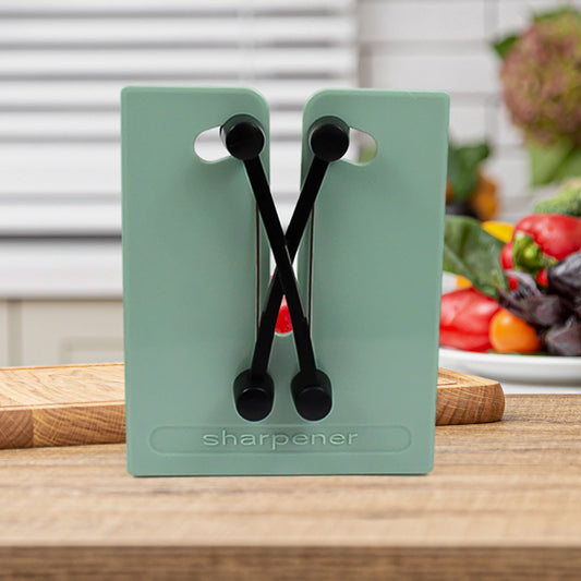 Creative Kitchen Knife Sharpener Professional Manual Knife Sharpener for Kitchen Knives Quick Sharpening Tool with Stable Grip (1 Pc)