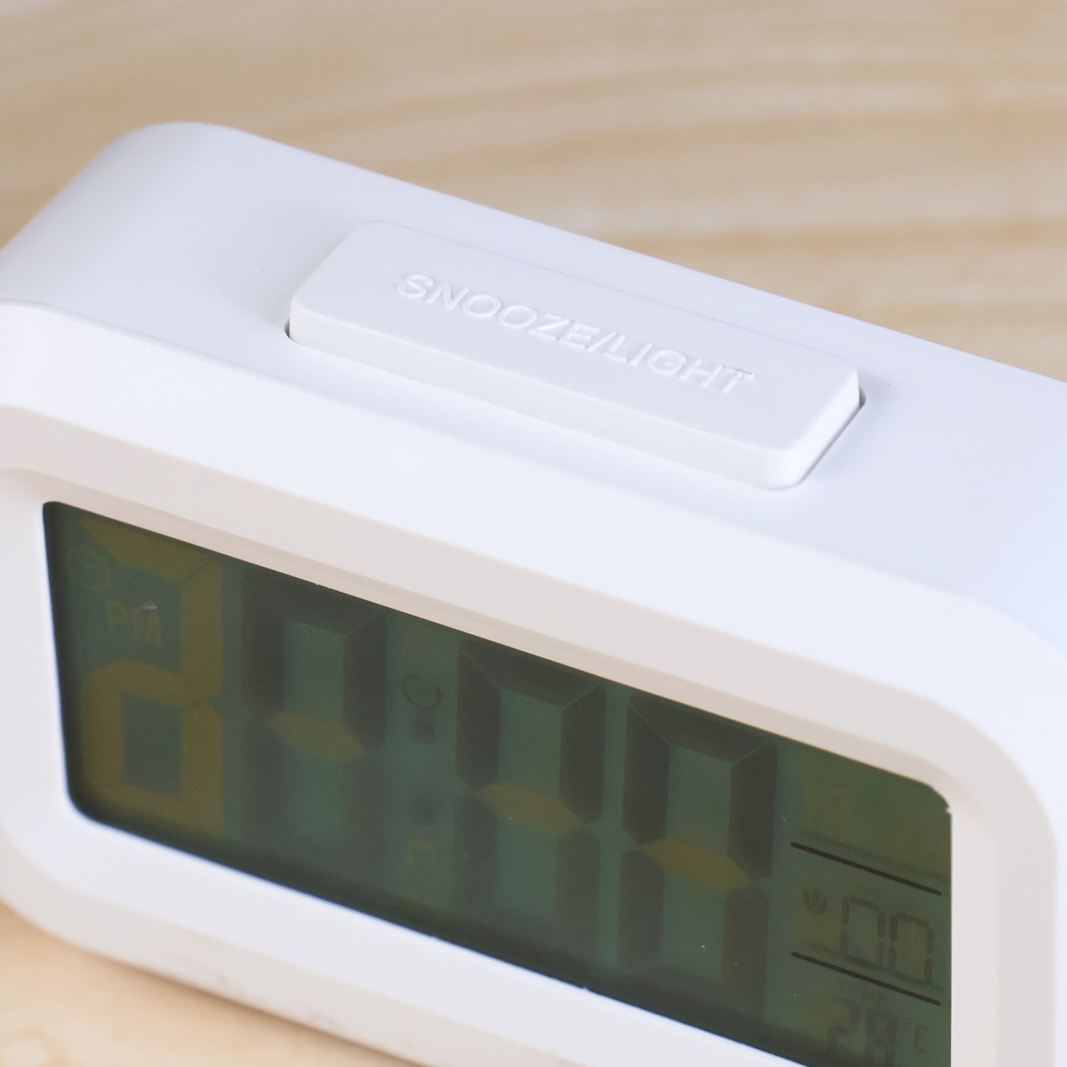 Modern Digital LED Alarm Clock with Temperature Display and Night Light Battery Operated Smart Table Clock for Bedroom, Office, Study Table and Travel