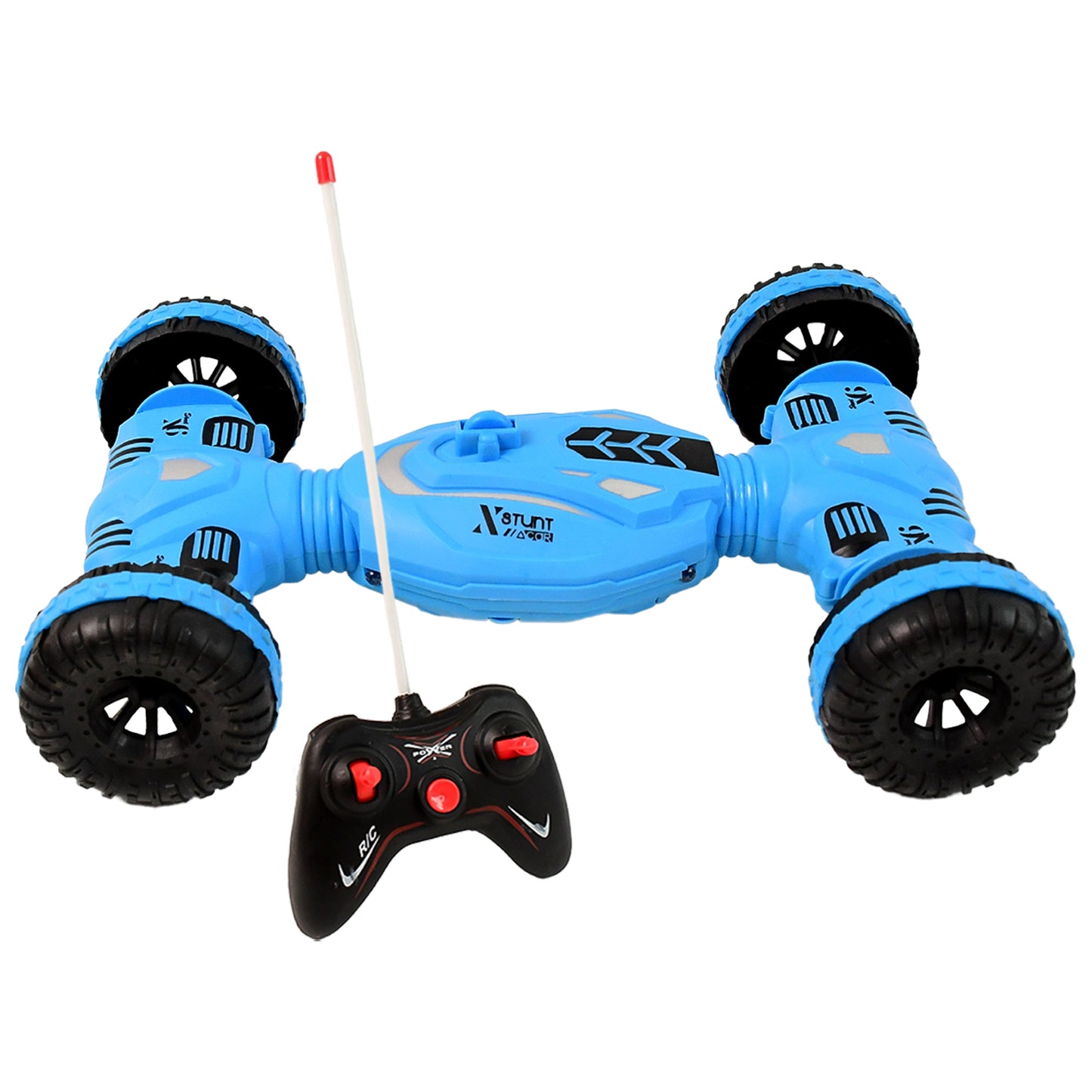 High-Speed Remote Control Stunt Car with 360° Rotation, Dual-Side Racing, 4-Wheel Drive and USB Rechargeable Battery (1 Set)