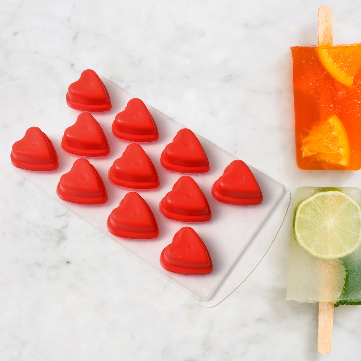 Silicone Ice Cube Tray with Multi-Fruit Shapes, Flexible Ice Mold for Ice Cubes, Chocolates and Cake Decorations (1 Pc)