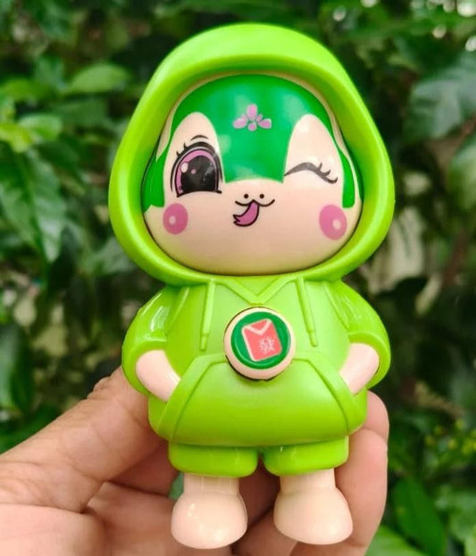 Cute Toy Face Changing Keychain for Kids (1 Pc) – Fun Cartoon PVC Keyring Toy with Expression Change Design for Bags, Keys & Return Gifts