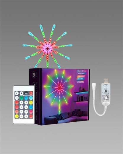 LED Fireworks Light – USB Powered Multicolor Decorative Lamp (Pack of 1)