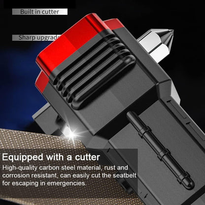Multifunctional Work Portable LED Flashlight – Rechargeable Torch with Power Bank, Safety Hammer &amp; 4 Modes