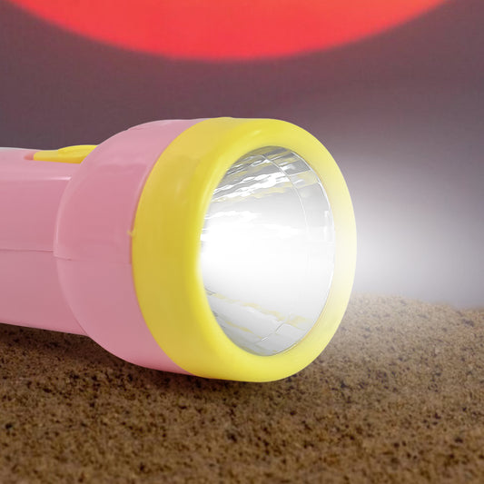 2-in-1 Rechargeable Small Handy LED Torchlight Portable Emergency Flashlight for Home Outdoor Travel and Tracking (1 Pc)
