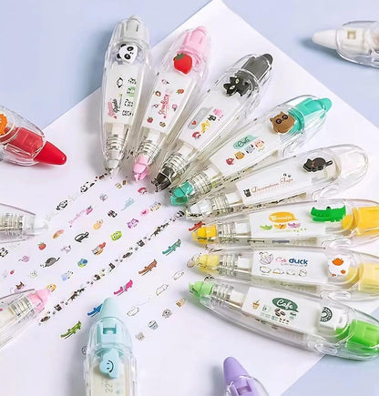 Decoration Tape Cute Novelty Sticker Pen Machine – Fun & Creative Stationery (Pack of 2)
