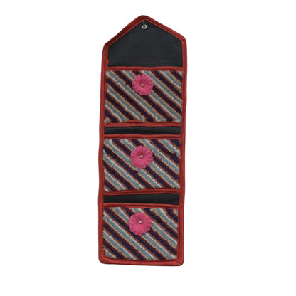 Foldable Hanging Organizer with 3 Compartments | Wall Hanging Document Holder and Magazine Organizer | Multi Pocket Letter Storage Bag for Home, Office, Dorm and Classroom