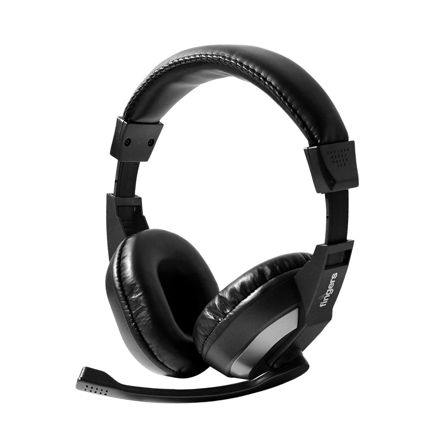 Wired Headphone Set with Adjustable Headband and Noise-Isolating Mic – Stereo Audio Headphones for Work, Calls and Entertainment (1 Pc)