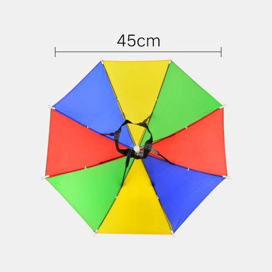 Hands-Free Umbrella Hat | Adjustable Sun & Rain Protection Hat for Adults & Kids