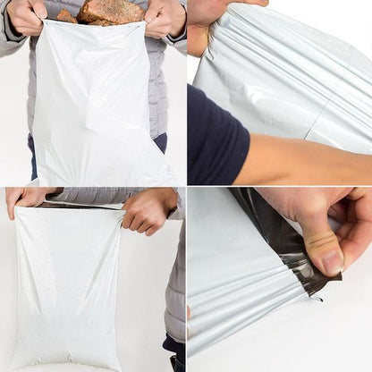 Tamper Proof Courier Bags 7.5x7.5 Inch for Secure Shipping and Packaging | Self Adhesive Poly Mailer Bags for E Commerce, Retail and Parcel Delivery (Pack of 100)