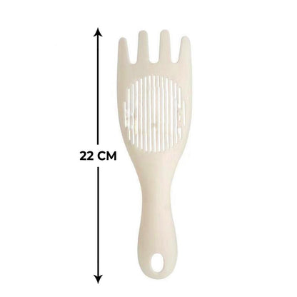 Rice Sieve Washer and Rice Strainer Spoon, PP Plastic Rice Washing Scoop with Drainage Slots for Washing Rice, Soybeans and Beans (1 Pc)