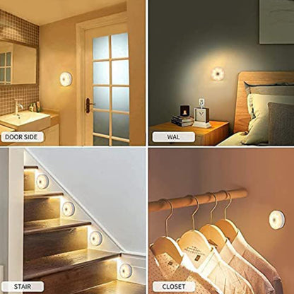 Wireless LED Motion Sensor Wall Light | Battery Operated Magnetic Night Light (Multicolor)