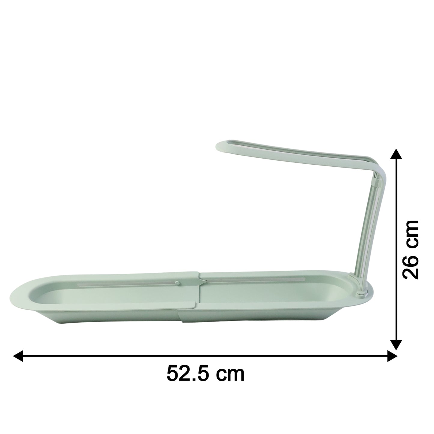 Plastic Telescopic Sink Storage Rack – Adjustable Kitchen Organizer for Sponges, Towels and Cleaning Supplies