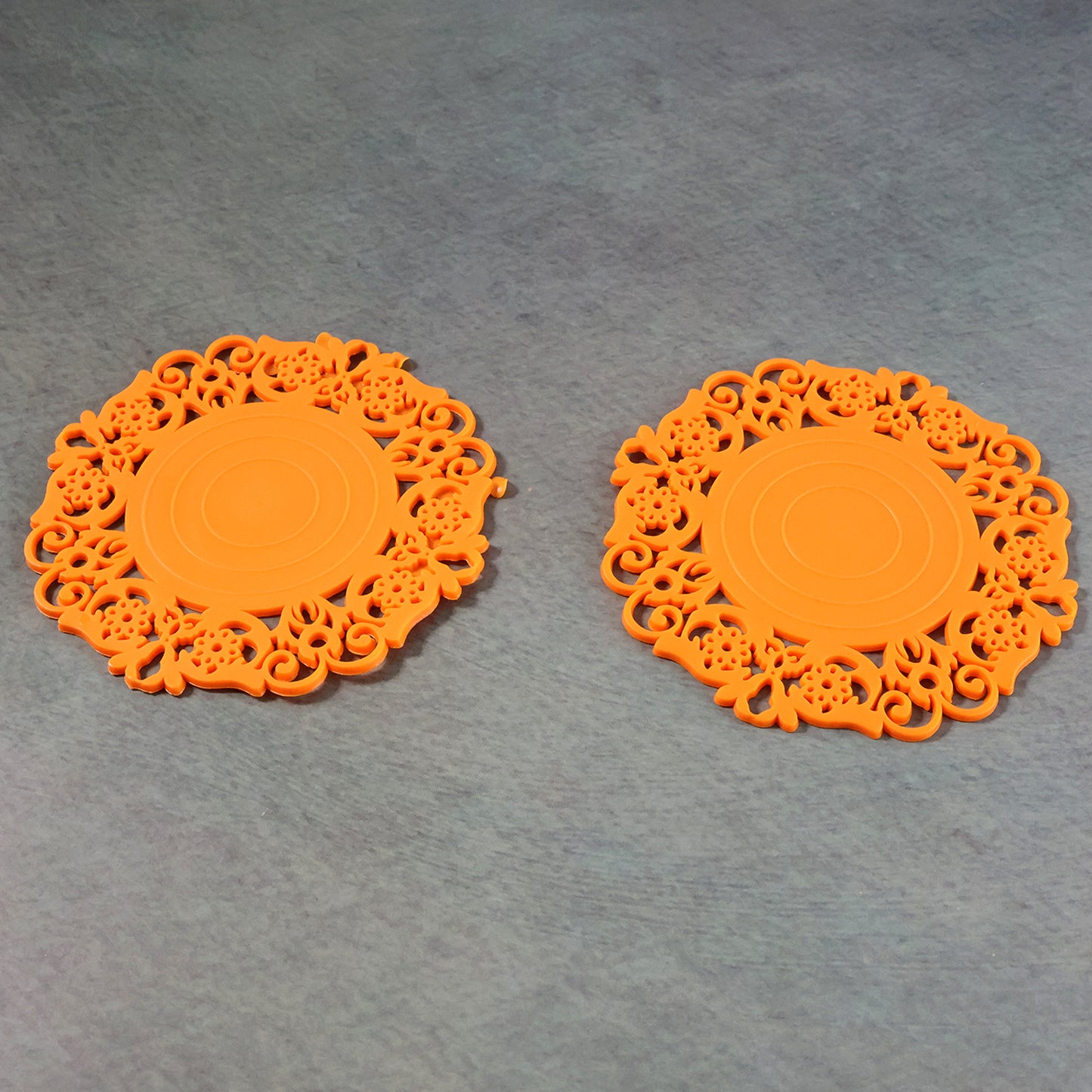 Heat-Resistant Decorative Hot Mat & Cup Coaster Set for Kitchen & Dining – Non-Slip Table Protector for Hot Utensils, Cups & Serving Ware (10 cm, 2 Pc Set)