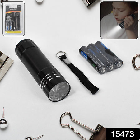 Portable Mini Torch Super Bright 3 LED Pocket Flashlight Battery Included for Camping Hiking Travel and Emergency Use (1 Pc)