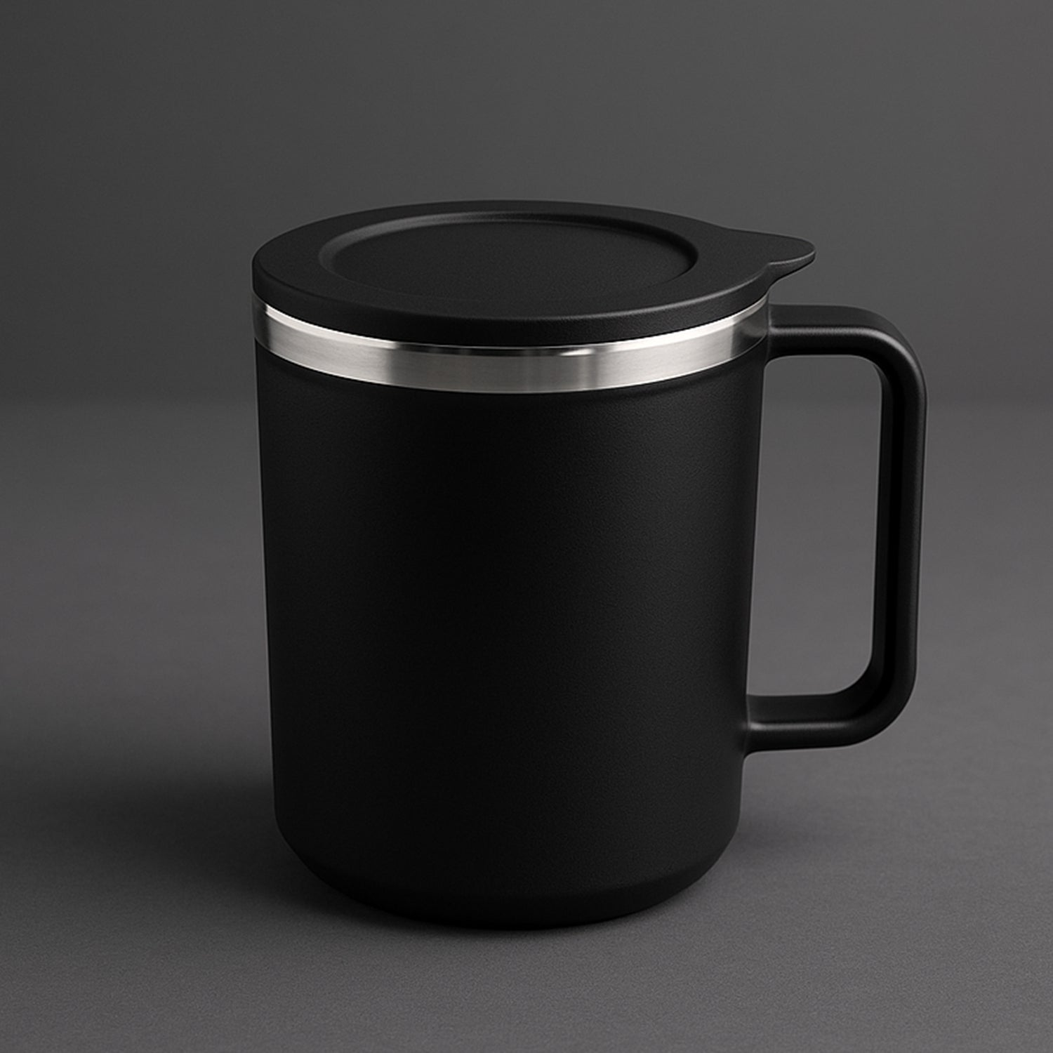 Apex Happy Mug with Silicone Lid - Approx 400ml (1 Pc)