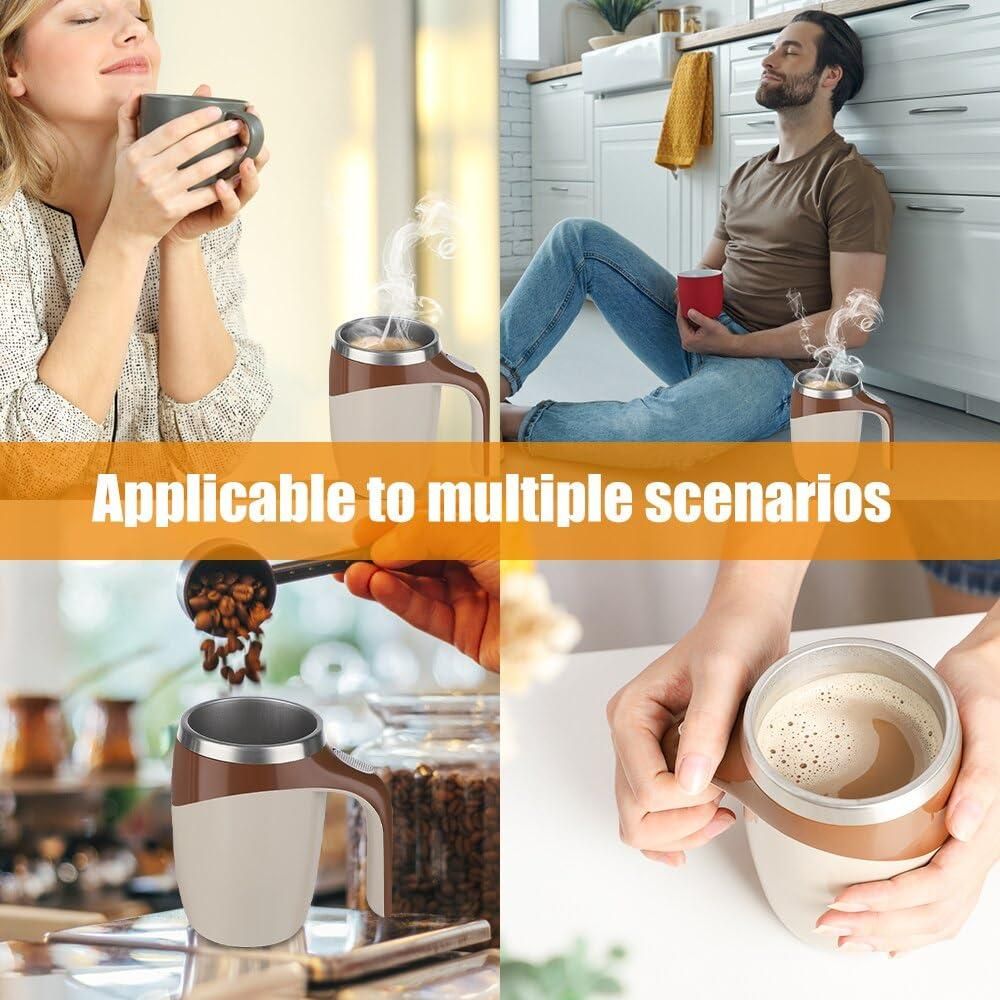 Self Stirring Magnetic Mug – Smart, Effortless, and Perfectly Blended Every Time!