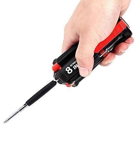 8-in-1 Screwdriver Tool Set with Flashlight – Portable, Durable & Multi-Functional