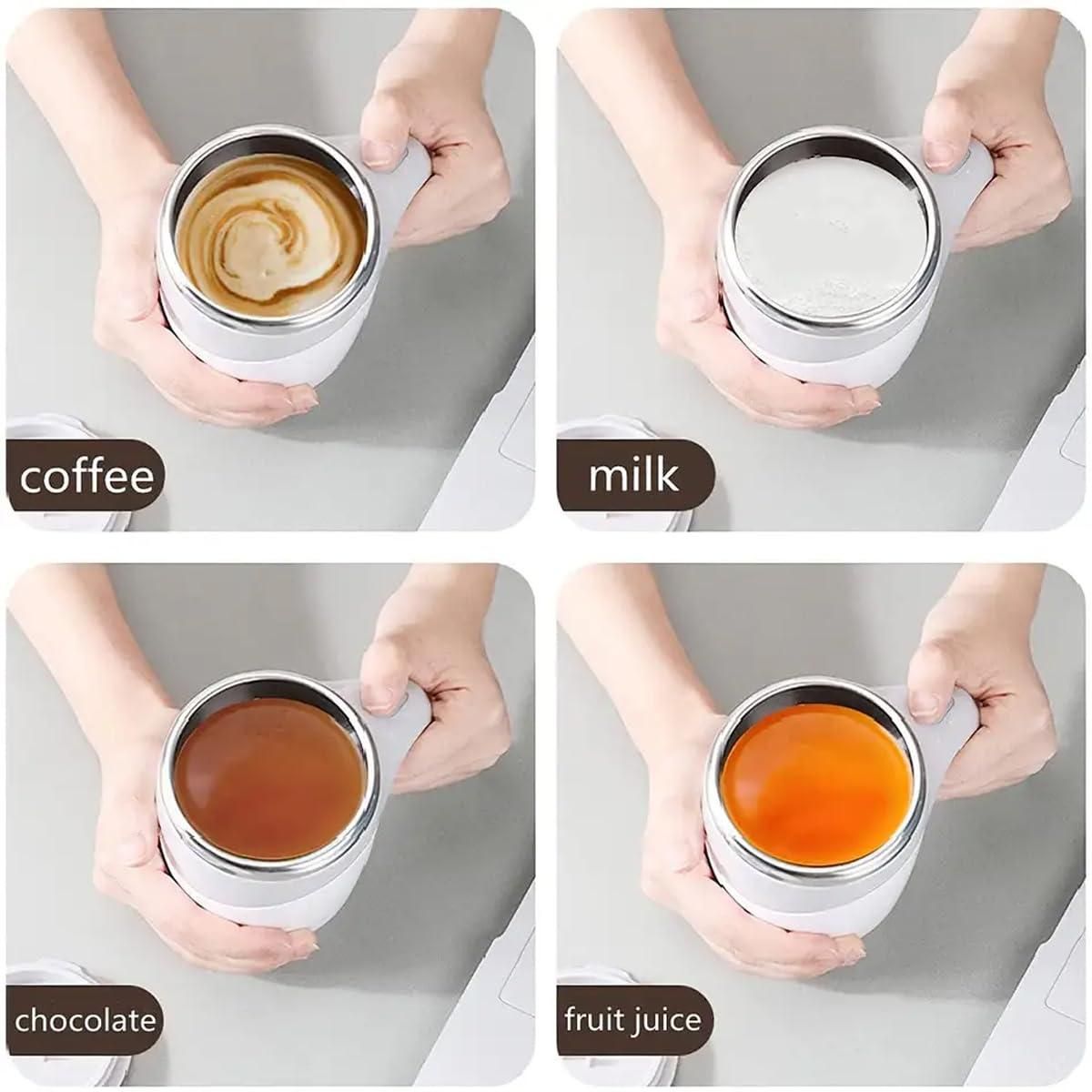 Self Stirring Magnetic Mug – Smart, Effortless, and Perfectly Blended Every Time!