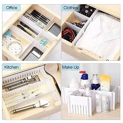 Adjustable Drawer Organizer Divider 8 Pc. | Multipurpose (Pack of 1)
