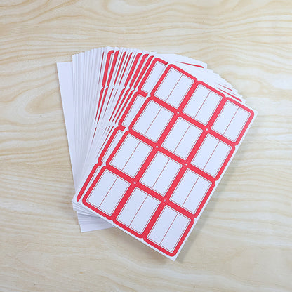 Writable Label Stickers – 50 Sheets Self-Adhesive Labels for Organizing and Identification